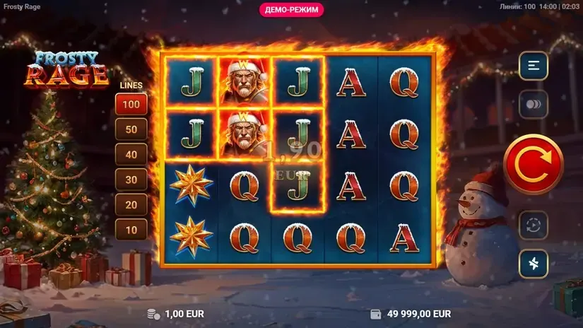 Frosty Rage slot screenshot 2