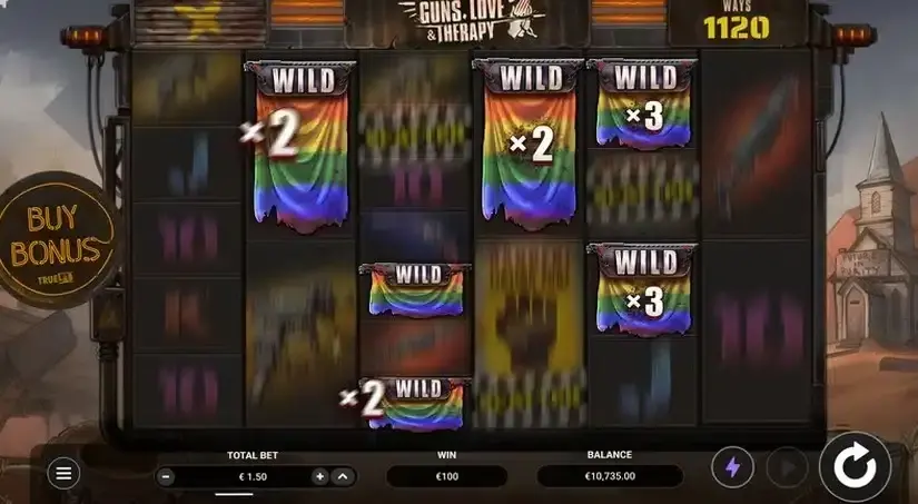 Guns, Love & Therapy slot screenshot 4