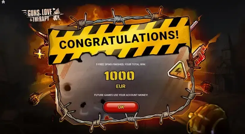 Guns, Love & Therapy slot screenshot 3