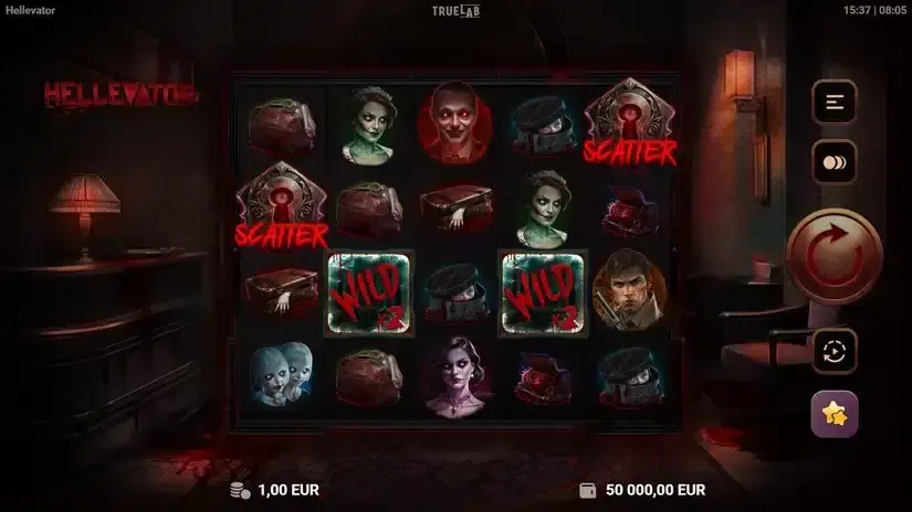 Hellevator slot screenshot 