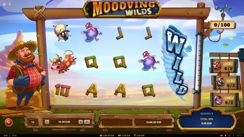 Moooving Wilds slot screenshot 2