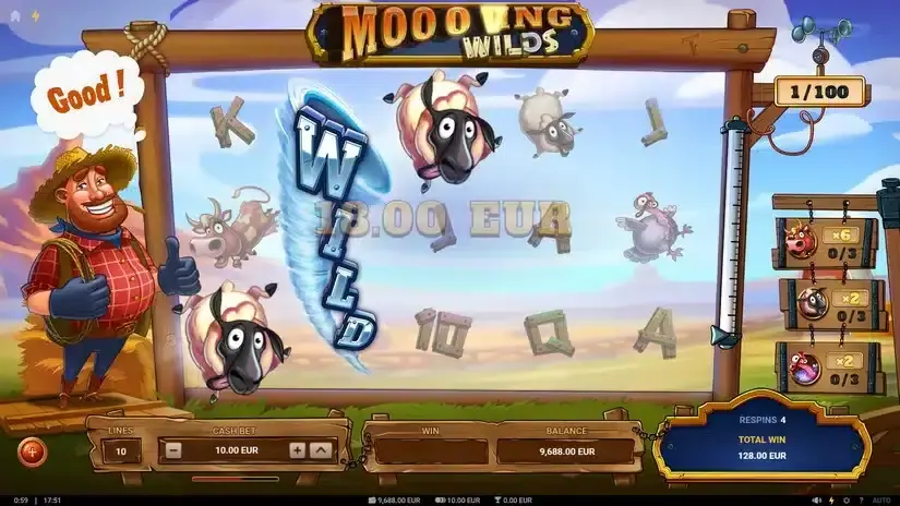 Moooving Wilds slot screenshot 4