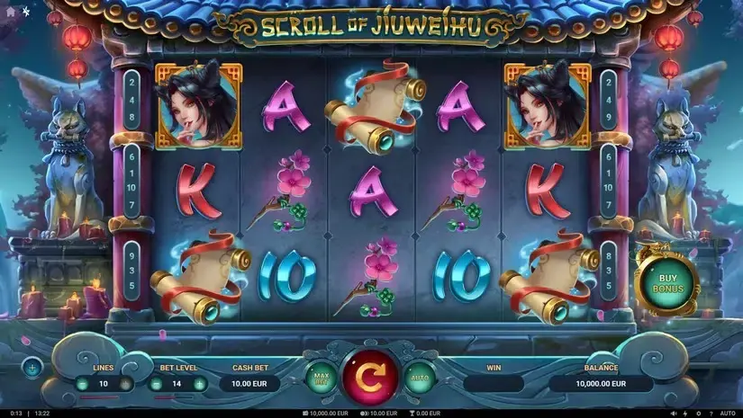Scroll of Jiuweihu slot screenshot 
