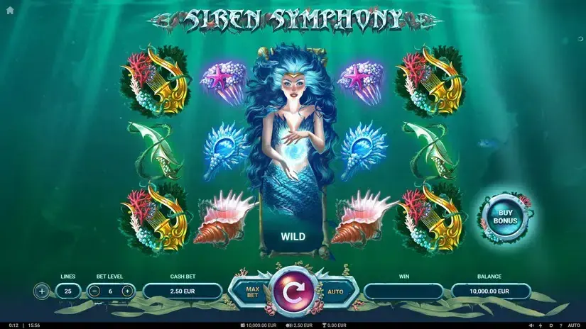 Siren Symphony slot screenshot 1